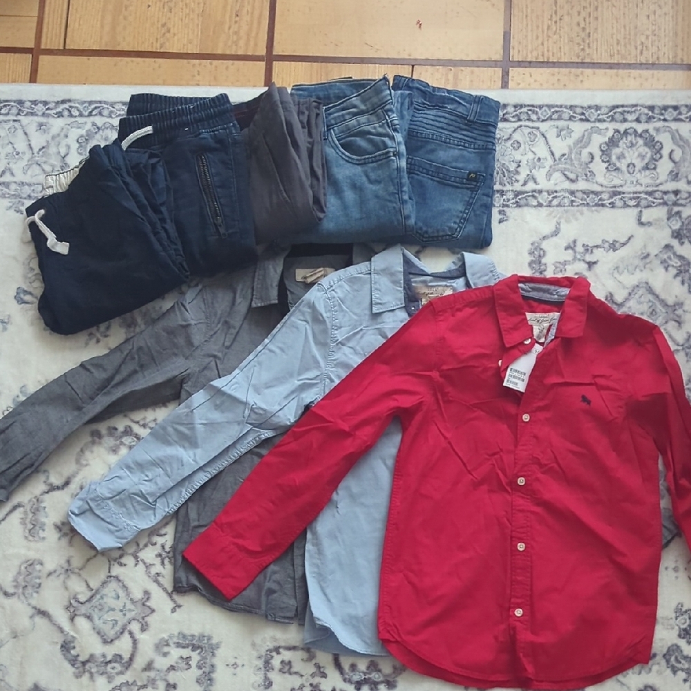 Stylish Red Kids Button Down Shirt